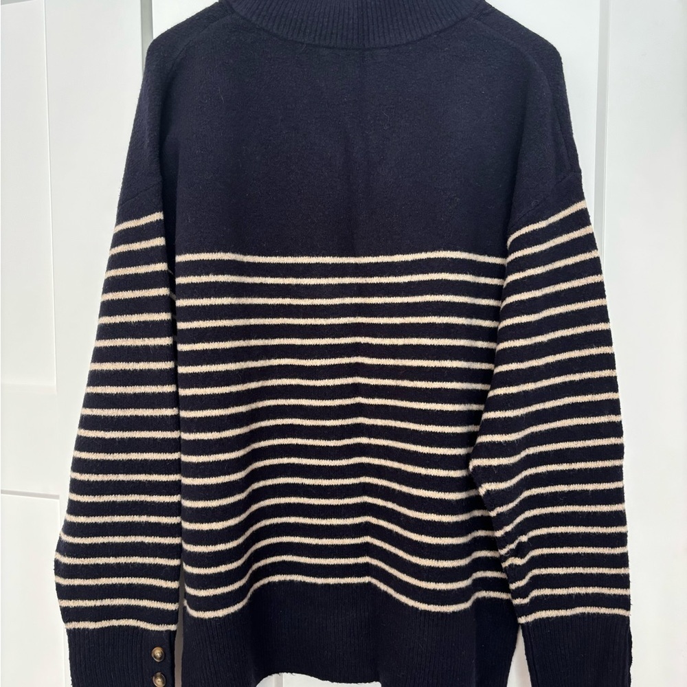🖤 Zara Striped Knit Sweater – Size Large (Gently Used) - Picture 4 of 4